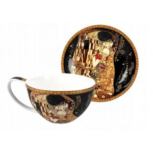 Filiżanka Carmani 360ml ze spodkiem - G. Klimt, Pocałunek